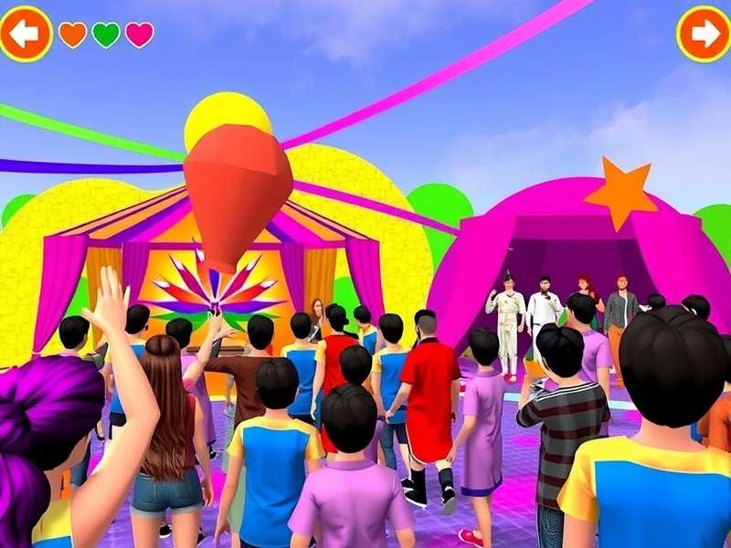 Colorful Holi Celebration Community Event